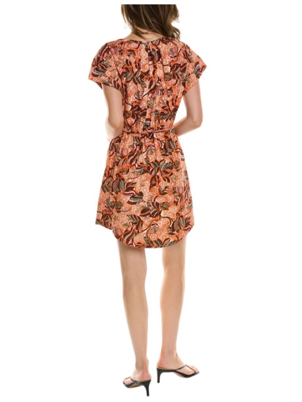 NWT A.L.C. Alice Mini Dress in Orange/Rose Multicolor: Size 0 - Picture 2 of 7
